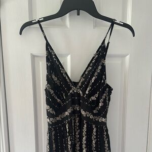 Angie Black Spaghetti Strap Jumpsuit